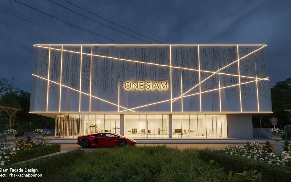 ผลงานออกแบบติดตั้งฟาซาดรีสอร์ทและวิลล่าพักผ่อน ONE SIAM